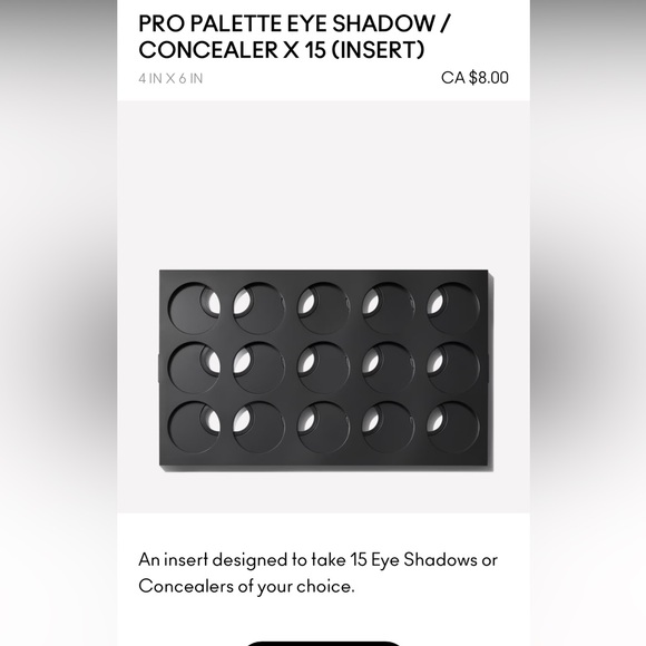 MAC Large Duo Pro Palette with 3 Pro Palette eyeshadow/concealer inserts - Picture 3 of 3